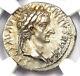 Tiberius Ar Denarius Argent Tribut Penny Monnaie Romaine 14-37 Ad Certifié Ngc Au