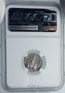 Tiberius Authentique Ancien 17ad Césarée Cappadocia Argent Roman Coin Ngc I87796