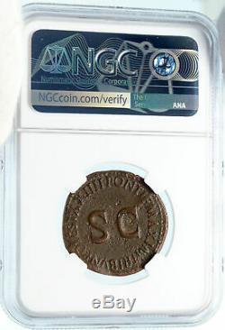 Tiberius Authentique Ancien 22ad Jésus-christ Biblique Temps Romaine Monnaie Ngc I83577