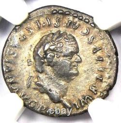 Titus Ar Denarius Argent Pièce Romaine Ancienne 79-81 Ad Certifié Ngc Xf (ef)