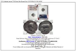 Titus Authentique Ancient Rome 77ad Argent Monnaie Romaine Avec Sow Porcelets Ngc I68925