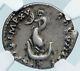 Titus Romain Silver Coin Pompéi Ou Colisée 80ad Rome Dolphin Ancre Ngc I84993