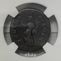 Trajan, Ad 98-117 Empire Romain Ar Denarius Coin Classé Ngc Vg Strike 5/5