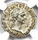 Trajan Ar Denarius Argent Empire Romain Pièce 98-117 Ad Certifié Ngc Choice Au