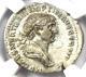 Trajan Ar Denarius Argent Empire Romain Pièce 98-117 Ad Certifié Ngc Ms (unc)