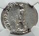 Trajan Authentique Ancien 110ad Argent Monnaie Romaine Dacia Capta Captive Ngc I81797