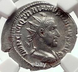 Trajan Decius Authentic Ancien Argent Roman 250ad Rome Pièce Pannonia Ngc I70156