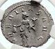 Trajan Decius Authentic Ancient Silver 250ad Roman Coin Uberitas Ngc Au I69080