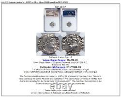 Valens Authentique Ancien 364-8ad Trier Argent Siliqua Old Roman Coin Ngc I89134