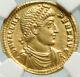 Valens W Christian Chrisme Ancient 366ad Roman Gold Solidus Monnaie Ngc I84774