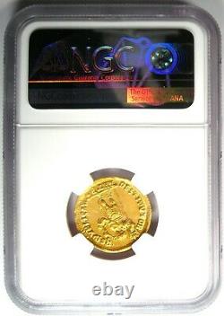 Valentinian I Gold Av Solidus Gold Roman Coin 364-375 Ad Certifié Ngc Au