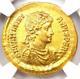 Valentinian Ii Av Solidus Gold Roman Coin 375-392 Ad Certifié Ngc Choice Au