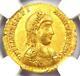 Valentinian Iii Av Solidus Gold Roman Coin 425-455 Ad Certifié Ngc Choice Au