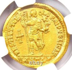 Valentinien Ier Gold AV Solidus Pièce de monnaie romaine en or 364 apr. J.-C. NGC Choix XF (EF)