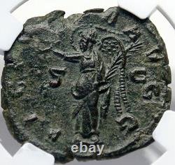 Valerian I Sestertius Antique Antique Pièce Romaine Victoire Ngc I82710
