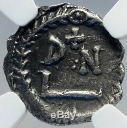 Vandalisme Roi Gélimer Argent Antique 530ad Carthage Style Romain Ngc Coin I82630