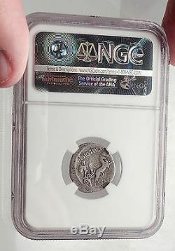 Vercingetorix Ennemi De Jules César 48bc Argent République Romaine Monnaie Ngc I62472