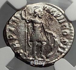 Verus 164ad Rome Lucius Ancien Denier Argent Monnaie Romaine Mars Ngc Ch Vf I59831