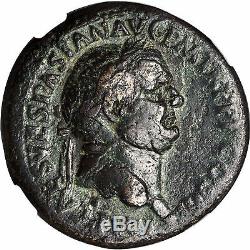 Vespasian 71ad Rome Sestertius Judaea Capta Pièce De Monnaie Romaine Antique Ngc Certified
