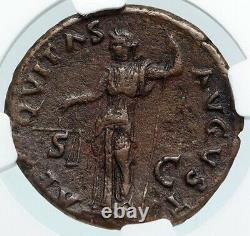 Vespasie Authentique Ancien 74ad Rome Antique Roman Coin Aequitas Ngc I89468