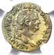 Vespasien Ar Denarius Silver Roman Coin 69-79 Ad. Certifié Ngc Au Rare