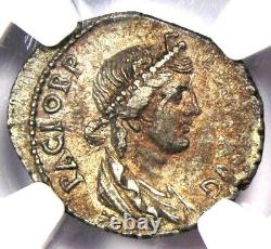 Vespasien Ar Denarius Silver Roman Coin 69-79 Ad. Certifié Ngc Au Style Fine