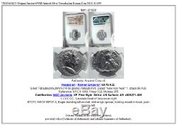 Vespasien Originale Antique Antioche 69ad Tétradrachme D'argent Romaine Monnaie Ngc I81699