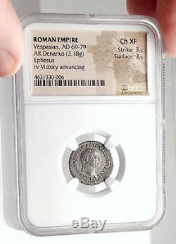 Vespasien Possible Capte Ephèse Coin Judaea Antique Argent Romain Ngc I75083