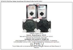 Vetranio 350ad Rare Authentic Ancient Roman Ae2 Labarum Chi-rho Coin Ngc I60213
