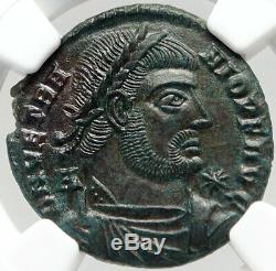 Vetranio Romaine Antique Coin Constantine Le Grand Christian Vision Ngc I83545