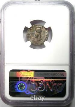 Vitellius Ar Denarius Dolphin Ancient Roman Coin 69 Ad Certifié Ngc Choice Vf