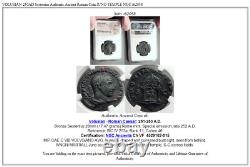 Volusian 250ad Sestertius Authentic Ancient Roman Coin Juno Temple Ngc I62058