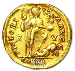 Western Roman Johannes Av Solidus Gold Coin 423-425 Ad Ngc Xf (certificat)