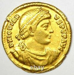 Western Roman Jovian Av Solidus Gold Coin 363-64 Ad. Ngc Choice Vf (certificat)