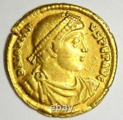 Western Roman Jovian Av Solidus Gold Coin 363-64 Ad. Ngc Choice Vf (certificat)