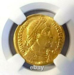 Western Roman, Valentinian I Av Solidus Gold Coin 364-375 Ad Ngc Certifié