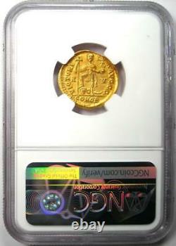 Western Roman Valentinian III Av Solidus Gold Coin 425-455 Ad Ngc Choice Xf