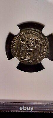(saint) Constantin I Empereur Romain Coin Croix Chrétienne Sur L'autel Ngc Graded Xf